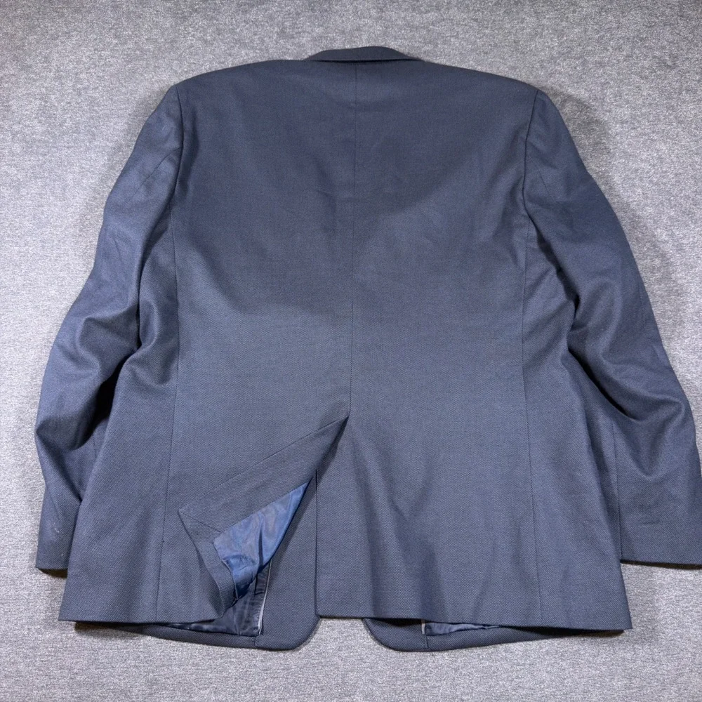 Banana Republic Blazer Mens 46R Blue Standard Fit Two Button Suit Jacket Solid